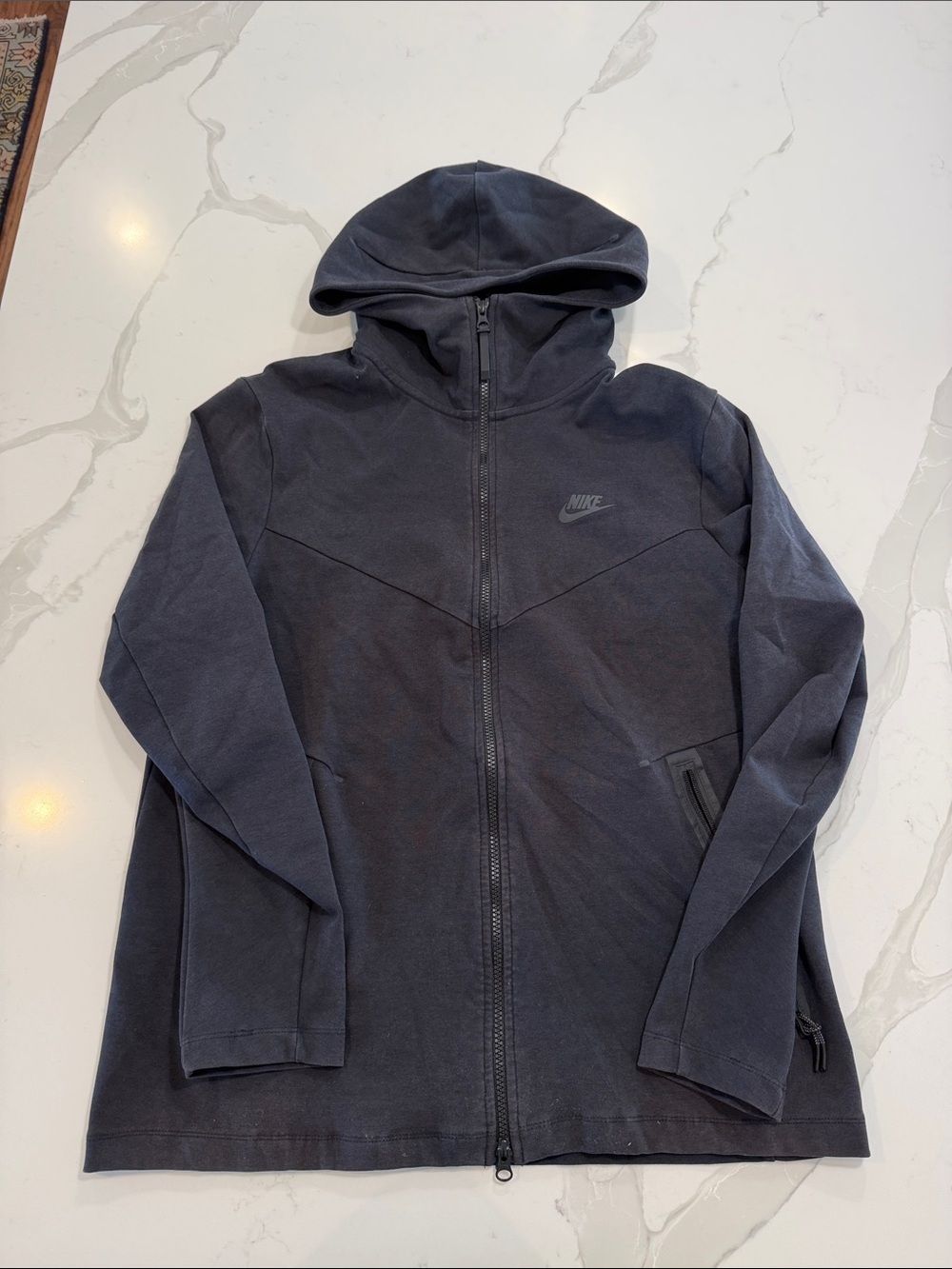 Nike Dark Charcoal Full-Zip Hooded Shirt Jacket